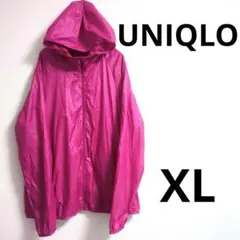 UNIQLO XLサイズ レディース ユニクロ パーカー 雨具 ピンク 春 夏