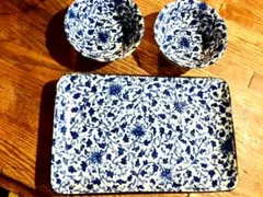 関西洞　小鉢、角皿　各5点セット