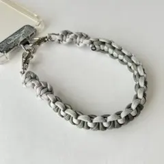 パラコード ハンドストラップ スマホストラップ グレー カーキ