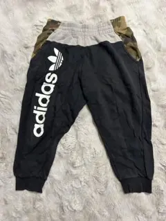 adidas originals ロゴ スウェットパンツ ブラック