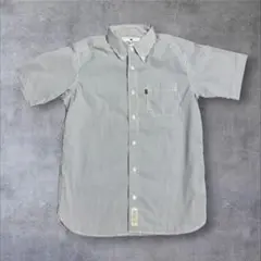 希少 2013SS ナイトレイド シアサッカー半袖BDシャツ ストライプ Mのサムネイル