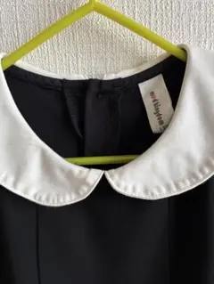 130 フォーマル長袖黒ワンピース　卒園