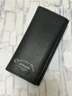 美品　Christian Dior 長財布 アトリエ　ブラック