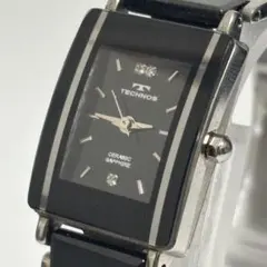 【稼働】TECHNOS レディース 腕時計 セラミック サファイア 希少のサムネイル