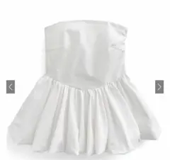 ペプラムバルーンチューブトップス［tw1167］