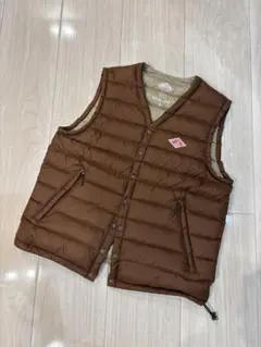 お値下げ)DANTON ブラウン ダウンベスト　36