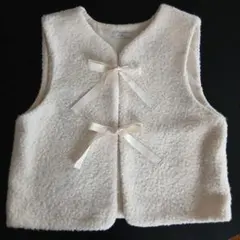 【未使用】ふわモコ　ボアベスト　ジレ　レディース