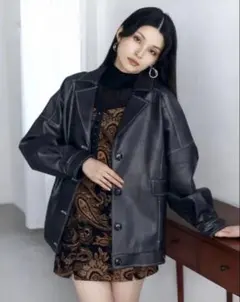 MURUA フェイクレザー ジャケット