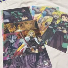 鬼滅の刃 下敷き 4枚セット A4サイズ