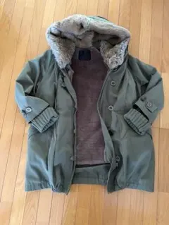 JEANASIS ラビットフード　モッズコート　オリーブグリーン