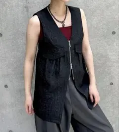 PAGEBOY ベスト ジップ ロングベスト