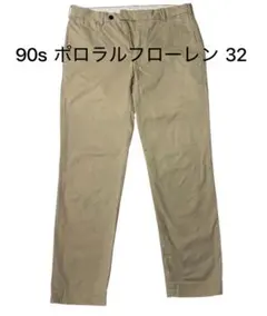 90s ポロラルフローレン チノパン スリム 32 シティボーイ プレッピー