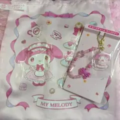 サンリオ 当たりくじ マイメロディ ビーズチャーム フリル付きトート 2個セット
