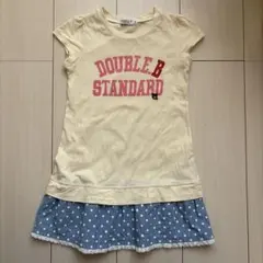 ダブルビー DOUBLE.B 半袖ワンピース 水玉110女の子 チュニックのサムネイル