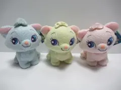 おしゃれキャットマリー　ぬいぐるみ　３体セット　ディズニー　レトロ