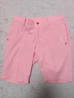 美品　アンパスィ　ストレッチ　ハーフパンツ　ピンク