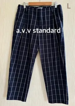 a.v.v standard チェック クロップドパンツ Lのサムネイル