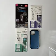 iFace iPhone 13 mini ハードケースとガラスフィルム