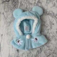 ディズニー シークレットポンチョ 水色 青