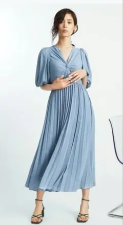 値下げ　SNIDEL ブルー ワンピース サイズ1