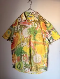 新品 Desigual デシグアル 半袖シャツ フルーツ 総柄 ボタニカル XLのサムネイル