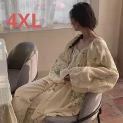 ガーゼパジャマ ルームウェア 上下セット レディース 花柄 春夏 LSGA007