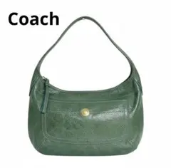 COACH コーチ ショルダーバッグ レザー グリーン ワンショルダー Y2K