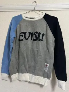 EVISU クルーネックセーター グレー/青/黒
