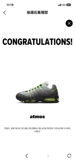 NIKE AIR MAX 95 イエローグラデ　29