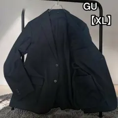 美品★GU 黒 ウォッシャブル テーラードジャケット XL 品番359024