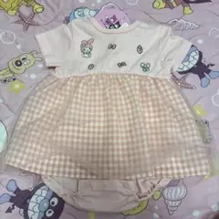 マイメロ　ロンパース　70cm ギンガムチェック　ピンク　サンリオ　マイメロディ
