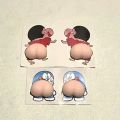 ✨2シートセット✨ おしりシール ぷくぷくシール ぷにぷに 3D 立体 ♡