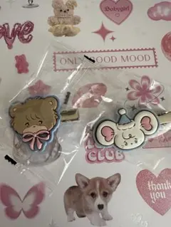 lilalamode mikko 前髪クリップ ラテ　チュー