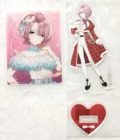 学マス　一番くじ 有村 麻央　アクリルスタンド　ローソン　クリアカード