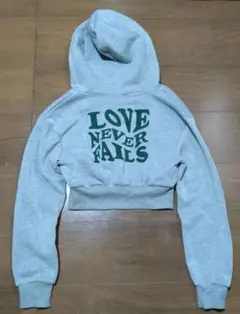 SHEIN 裏起毛パーカー　クロップド丈