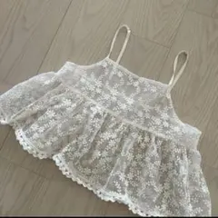 専用　新品未使用flowerネイチャーレースビスチェアイボリー