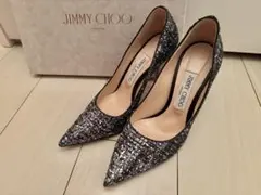 JIMMY CHOO ジミーチュウ　グリッターヒール　36ハーフ
