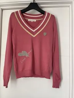 2e MUSÉE D'UJI ピンク Vネックセーター 38