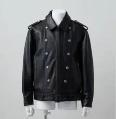 【GRANCY】ナポレオンレザーブルゾン M