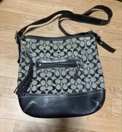 美品】COACH コーチ ショルダーバッグ キャンバス 肩掛け F14146 