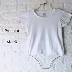 300円〜【Printstar】レディース　綿100% 白Tシャツ WS/Sのサムネイル