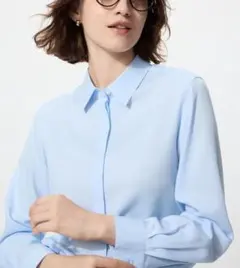 UNIQLO　レーヨンブラウス　2026SS　489228　Mのサムネイル