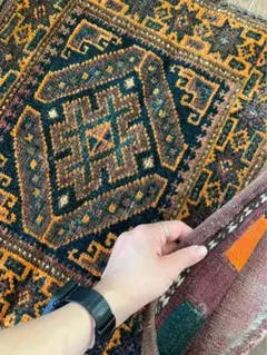 ヴィンテージ　バーリシト　タイマニ族　トライバルラグ　バルーチ トライバルラグ バルーチ族 ヴィンテージラグ