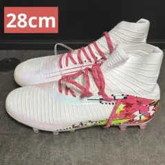 アンダーアーマー 29cm アメフト スパイク Lax MC 白 ハイカット