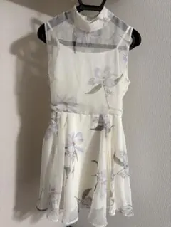 Snidel 花柄ノースリーブミニワンピース