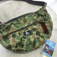 M■ 廃盤 旧ロゴ GREGORY グレゴリー カモフラ柄 ショルダーバッグ M