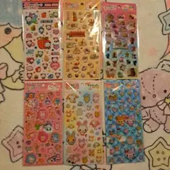 平成ハピハピコレクション　シール　6枚セットのサムネイル