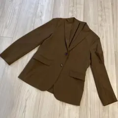 GU ブラウン テーラードジャケット