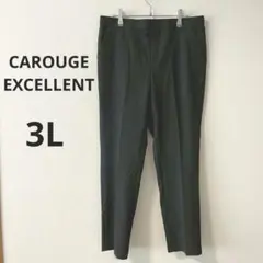 カルージュエクセレント ▶ スラックス 3L グレー 日本製 ウエスト総ゴム