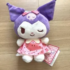 サンリオキャラクターズ いちごみるくメルトドール クロミ イチゴ柄　ぬいぐるみ